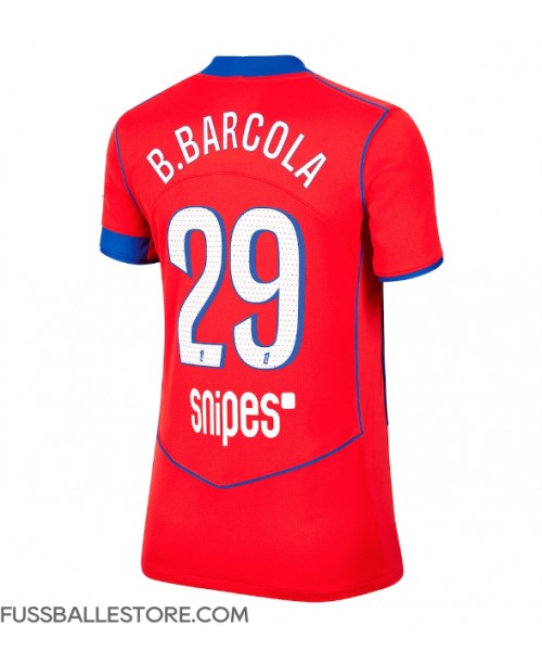 Günstige Paris Saint-Germain Bradley Barcola #29 3rd trikot Damen 2025-26 Kurzarm Günstige Paris Saint-Germain Bradley Barcola #29 3rd trikot Damen 2025-26 Kurzarm